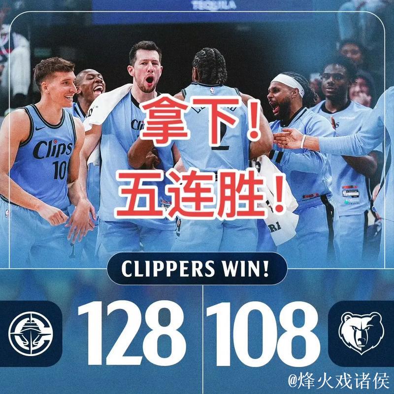 灰熊本赛季3次面对快船全部取得胜利,最多一场赢下18分 灰熊本赛季3次面对快船全部取得胜利,最多一场赢下18分